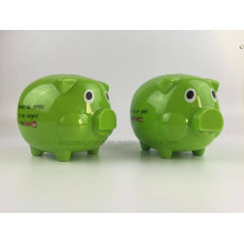 Cute Plastic Pig Money Box with Customized Logo